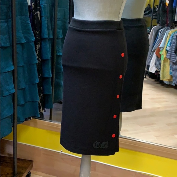 Marcelo Burlon Black Skirt stretch Size Small - Picture 4 of 6
